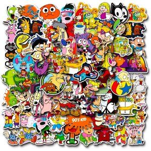 Cartoon Stickers 100PCS Vinyl Waterproof Stickers for Laptop Bumper Skateboard